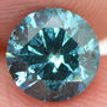 Blue Diamond Loose Real Round Shaped Fancy Color SI2 Natural Enhanced 1.34 Carat