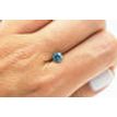 Round Cut Diamond Loose Fancy Blue Color SI2 0.72 Carat Enhanced For Engagement