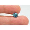 Loose Round Cut Diamond 1.42 Carat Fancy Blue Color Enhanced I1 For Engagement
