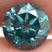 Loose Round Shaped Diamond 1.65 Carat Fancy Blue Color I1 Enhanced Natural For Ring