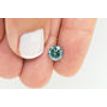 Loose Blue Diamond Fancy Color Round Shaped Real Natural Enhanced I1 1.55 Carat