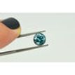 Blue Diamond Loose Real Round Shaped Fancy Color SI2 Natural Enhanced 1.34 Carat