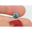 Loose Round Shape Diamond Real Fancy Blue Color 1.39 Carat SI2 Enhanced For Ring