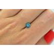 Round Shape Diamond Fancy Blue Color Loose Real SI2 Enhanced Polished 0.68 Carat