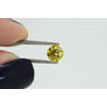 Round Shape Diamond Fancy Yellow Color 0.92 Carat VS2