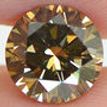 2.44 Carat Round Cut Diamond Fancy Brown Color VS1 