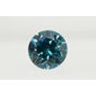 Fancy Blue Round Diamond 0.71 Carat SI1