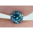 Fancy Blue Round Diamond 0.71 Carat SI1