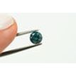 Fancy Blue Color Round Shaped Loose Diamond 5.51X5.50 MM 0.65 Carat I1