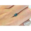 Oval Diamond Blue Color 0.70 Carat SI1 