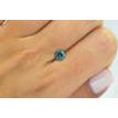 Fancy Blue Color Loose Real Diamond Deal! Round Shape 0.74 Carat I1 Certified Enhanced For Wedding Ring