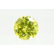 Round Diamond Fancy Yellow Color 2.01 Carat SI1