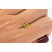 Emerald Diamond Fancy Yellow Color 0.98 Carat VVS2