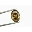 Oval Shape Diamond Fancy Brown Color 3.09 Carat SI1