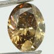Oval Shape Diamond Fancy Brown Color 3.09 Carat SI1