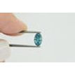 Oval Cut Diamond Fancy Blue Color 0.72 Carat VS2