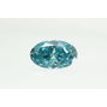 Oval Cut Diamond Fancy Blue Color 0.72 Carat VS2