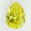 Pear Shape Diamond Fancy Yellow Color 1.00 Carat SI1