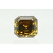 2 Carat  Asscher Diamond Fancy Brown Color VVS2