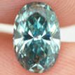 Oval Cut Diamond Blue Color 1.26 Carat VVS2