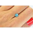 Fancy Blue Round Diamond SI2 1.02 Carat