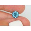 Loose Round Diamond Fancy Blue Color 1.76 Carat SI3 Natural Enhanced Polished