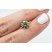 Round Diamond Fancy Champagne Color 2.61 Carat SI1