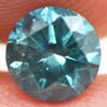 Loose Blue Diamond Round Shape Fancy Color 0.67 Carat Real Natural Enhanced SI2