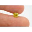 Cushion Shape Diamond Fancy Yellow Color 1.00 Carat SI1