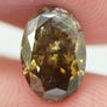 Loose Oval Diamond Natural Brown 1.35 I1 Certified 8.84X6.10 MM