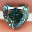Heart Shape Diamond Fancy Blue Color 0.74 Carat VS2