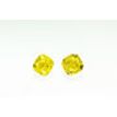 Cushion Diamond Pair Fancy Yellow Color 0.93 TCW VVS2
