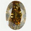 Oval Shaped Diamond Fancy Brown Color Loose 2.01 Carat SI1