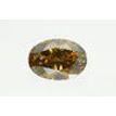 Oval Shaped Diamond Fancy Brown Color Loose 2.01 Carat SI1