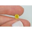 Cushion Cut Diamond Yellow Color Loose 1.01 Carat VS2