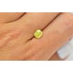 Yellow Cushion Cut Diamond 1.02 Carat VS1