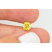 Yellow Cushion Cut Diamond 1.02 Carat VS1