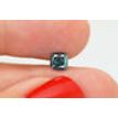 Blue Cushion Cut Diamond 0.71 Carat VS2