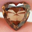 Heart Diamond Natural Fancy Brown 1.31 Carat SI1