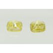 Cushion Cut Diamond Pair Fancy Yellow Color SI1 1.04 TCW