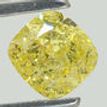 Cushion Cut Diamond Fancy Yellow Color SI1 1.01 Carat