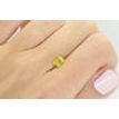 Emerald Shape Diamond Fancy Yellow Color 1.01 Carat VS1 Certified
