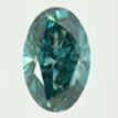 Oval Cut Diamond Fancy Blue Color VS2 1.02 Carat