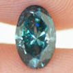 Oval Cut Diamond Fancy Blue Color VS2 1.02 Carat