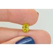 Oval Cut Diamond Fancy Yellow IGI Certified 1.01 Carat SI1