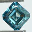 Asscher Diamond Fancy Blue Color 1.01 Carat VVS2