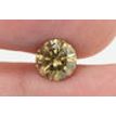 Round Diamond Certified 1.07 Carat SI1 Natural Fancy Yellowish Brown