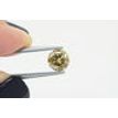 Round Diamond Certified 1.07 Carat SI1 Natural Fancy Yellowish Brown