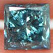 Loose Fancy Blue Princess Shape Diamond 1.01 Carat I1