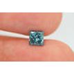 Loose Fancy Blue Princess Shape Diamond 1.01 Carat I1